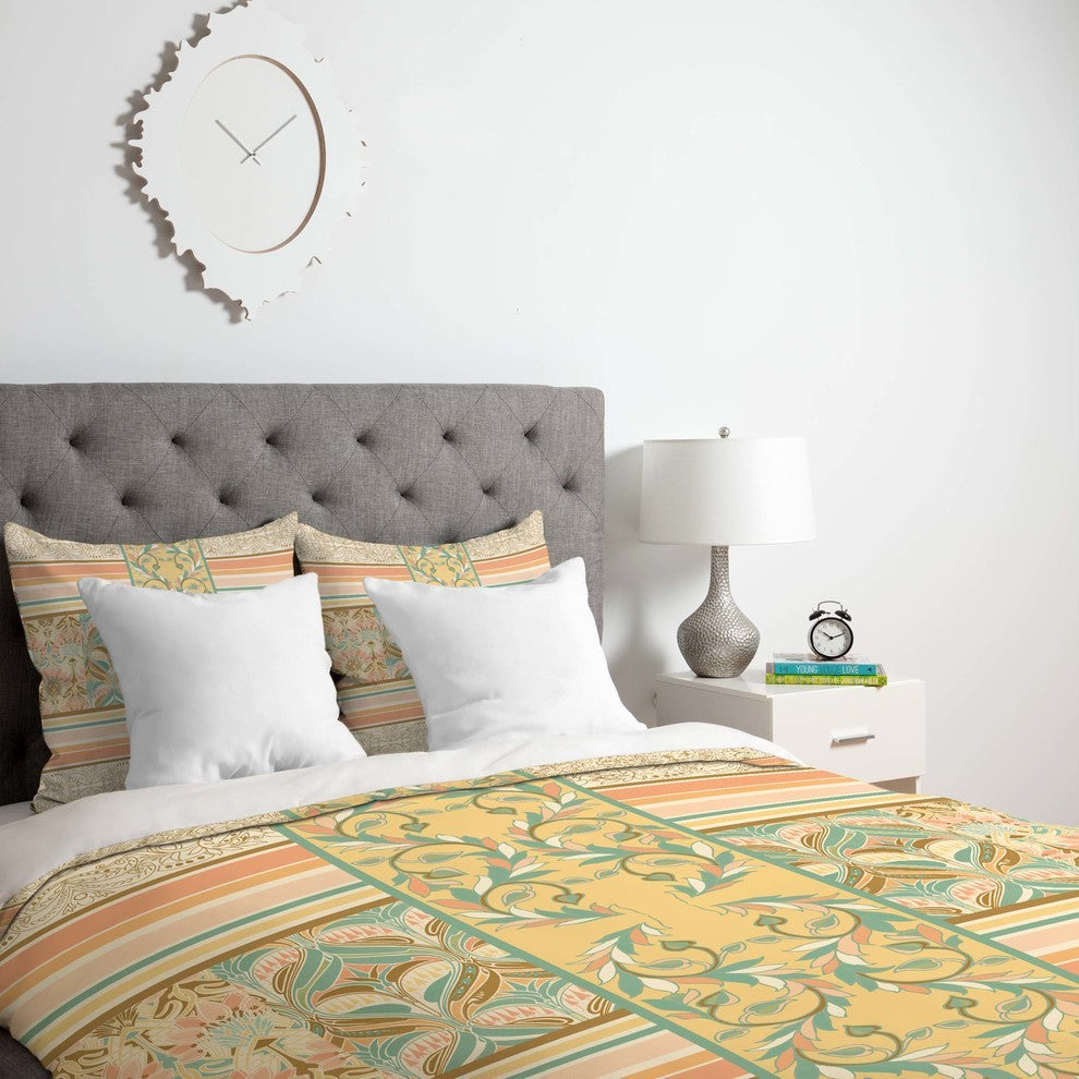 Deny Designs Jacqueline Maldonado Vintage Stripe Duvet Cover - Lightweight