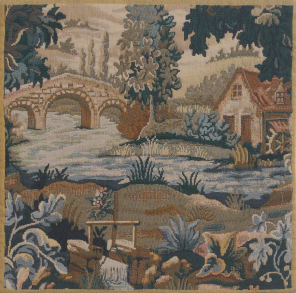 Paysage Flamand Moulin 1 Decorative Couch Pillow Cover