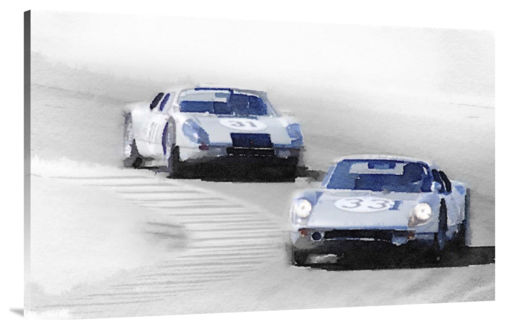 "Porsche 904 Racing Watercolor" Fine Art Print