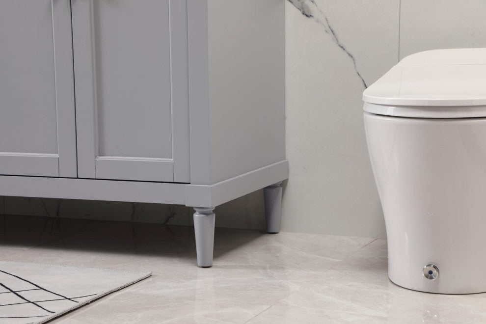 Home Living 21" Transitional Grey-Light Bathroom Vanity