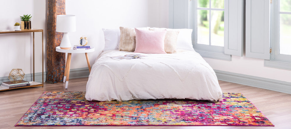 Unique Loom Multicolored Jardin Ivy 6' 0 x 9' 0 Area Rug