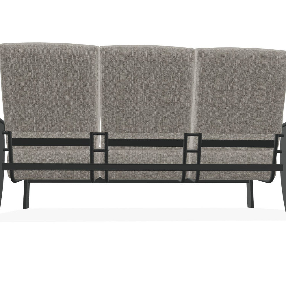 St. Catherine Deep Seat 3-Seat Outdoor Sofa, Thatch Ash/Graphite