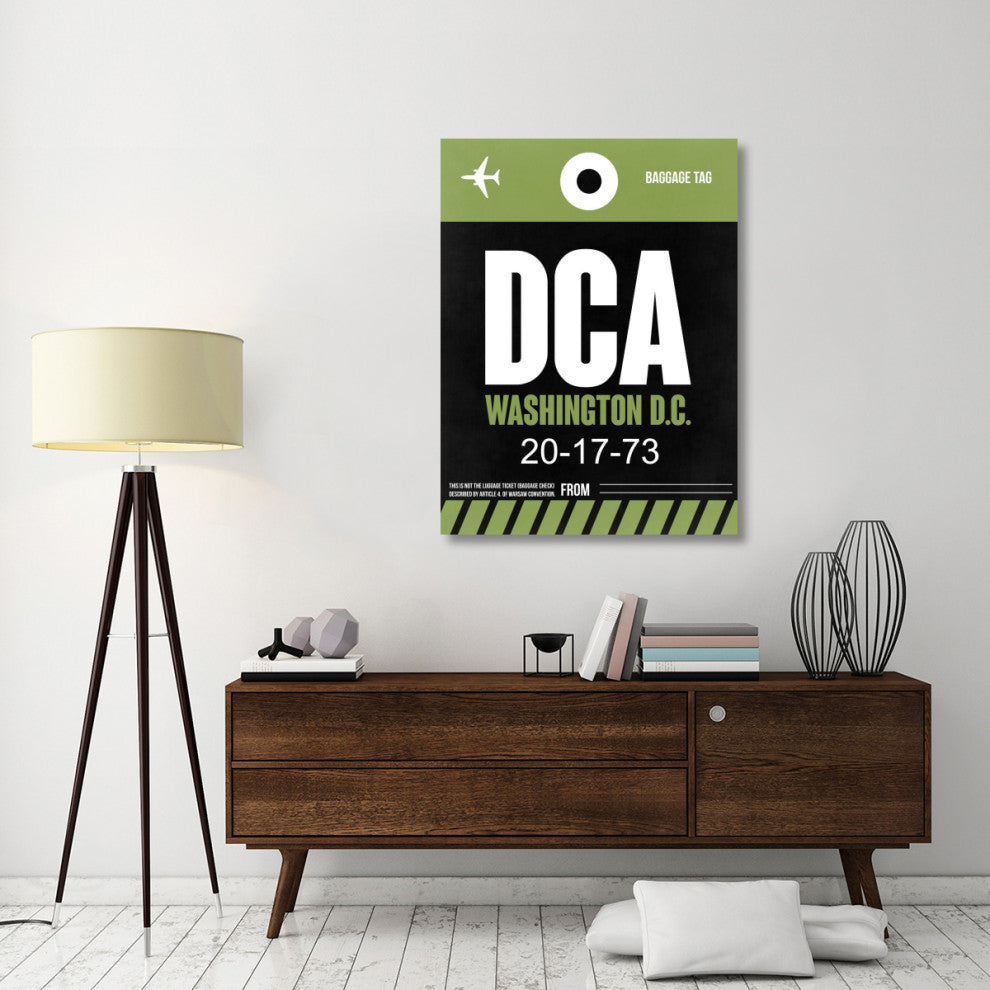 "DCA Washington Luggage Tag 2" Fine Art Print
