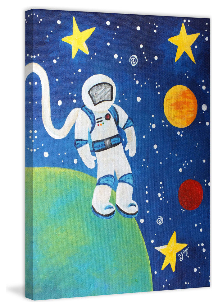 Marmont Hill, "Space Man" by Nicola Joyner Painting on Wrapped Canvas, 12x18