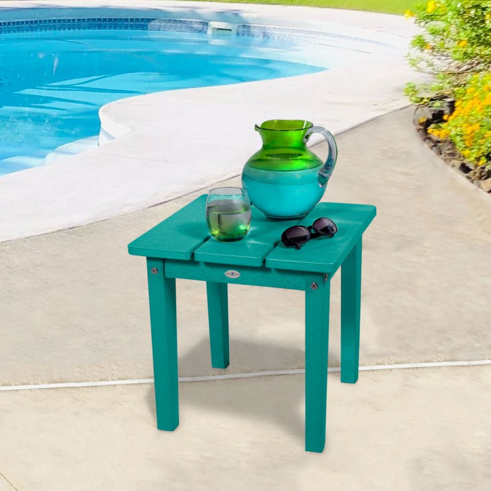 Adirondack Small Side Table, Seashell Blue