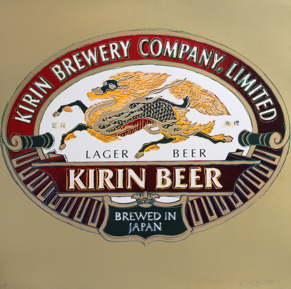 Rupert Jasen Smith "Kirin Beer" Screenprint With diamond dust