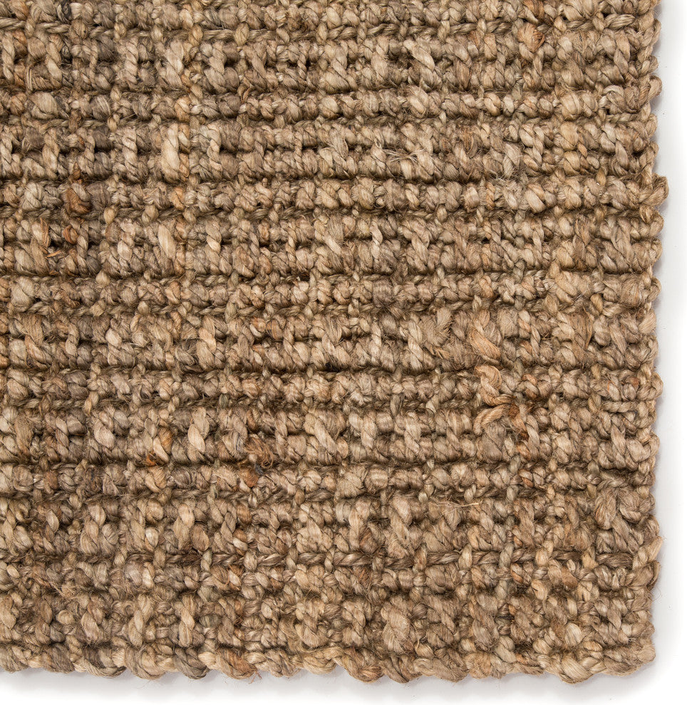 Jaipur Living Achelle Natural Solid Taupe Area Rug, 10'x14'