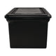 File Tote With Lid, Black