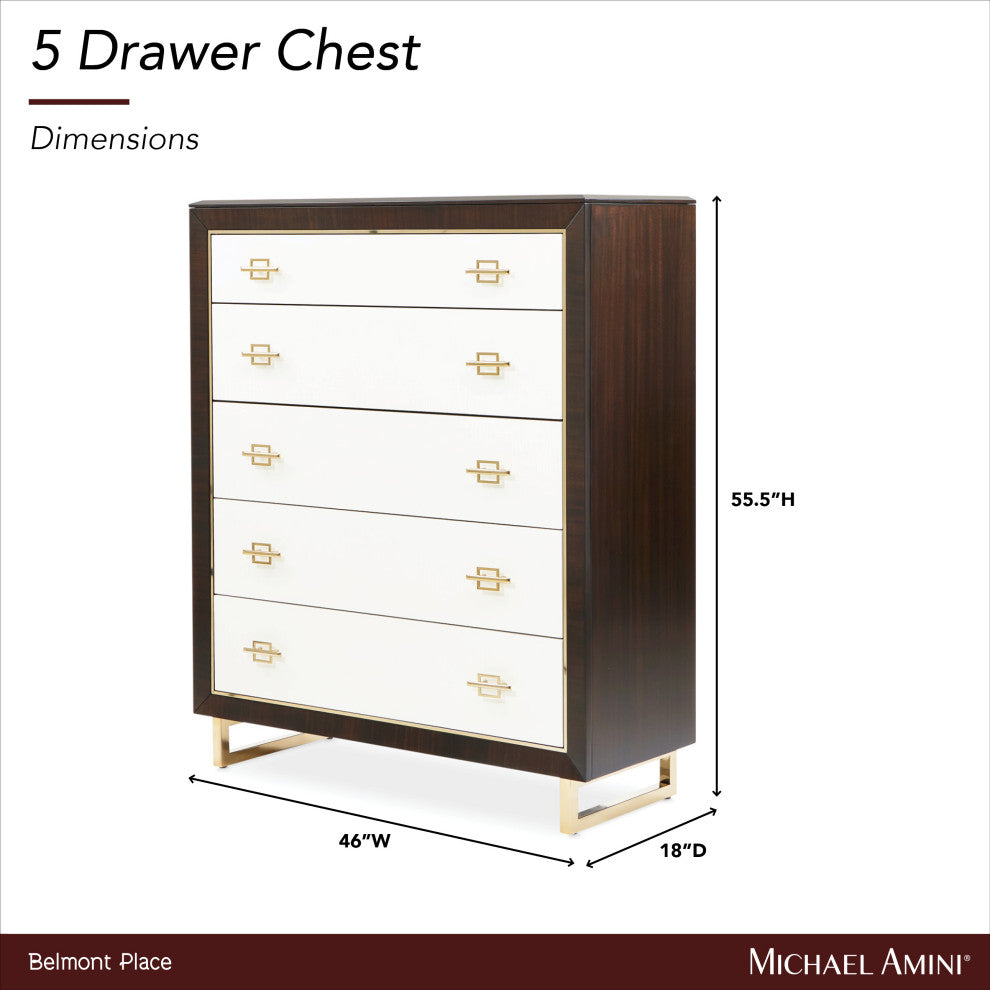 Belmont Place 5-Drawer Chest Espresso