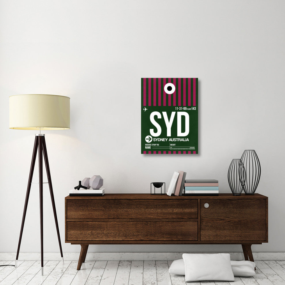 "SYD Sydney Luggage Tag 2" Fine Art Print