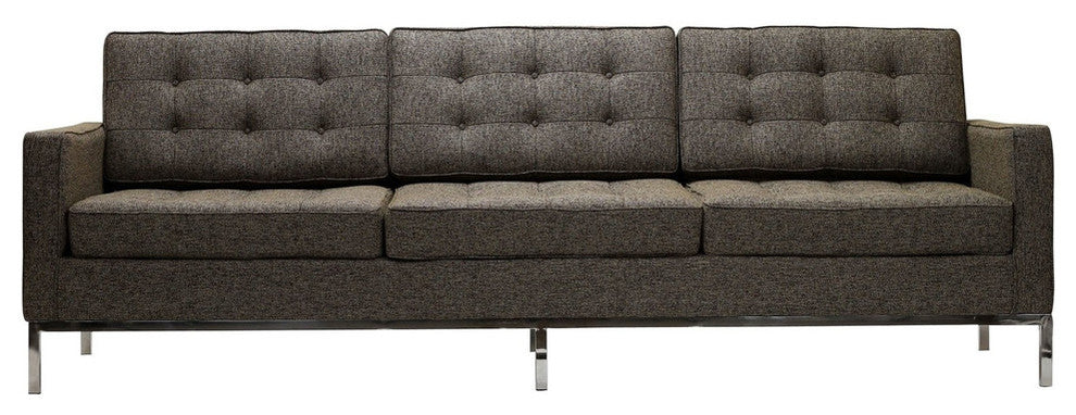 Modern Contemporary Living Room Wool Sofa Oatmeal