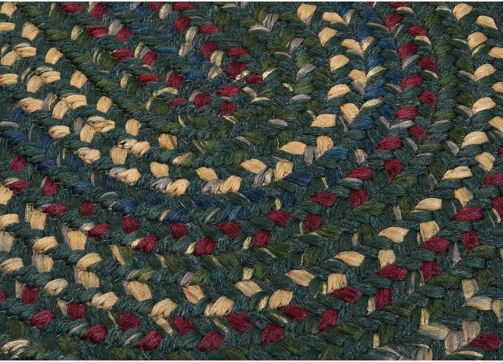 Colonial Mills Midnight MN77 Deep Forest Traditional Area Rug, Round 10'x10'