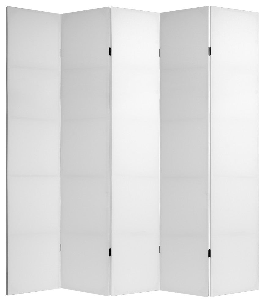 7' Tall Do It Yourself Canvas Room Divider, 5 Panels