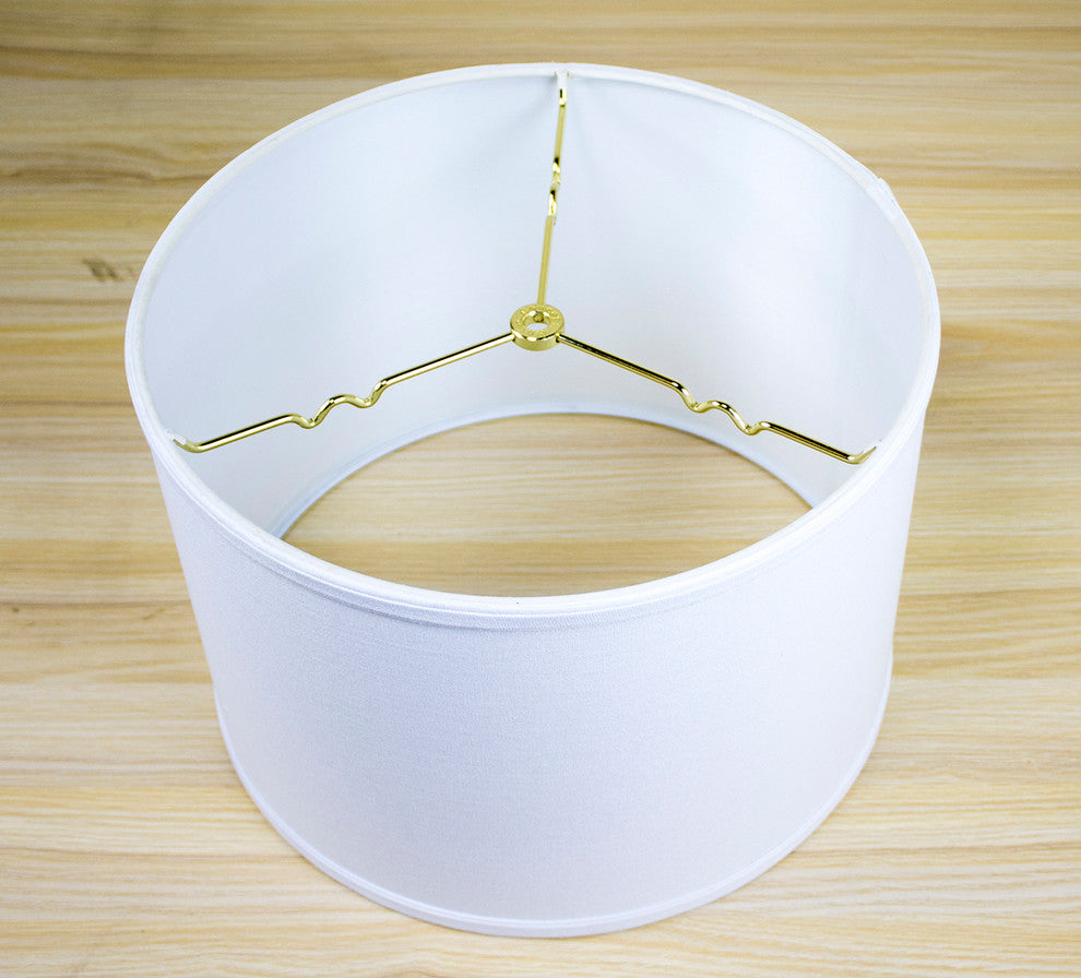 14x14x10 Drum Lamp Shade Premium White Linen