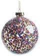 Pentagon Multicolor Sequin Ball Ornaments, Set of 6, 4"