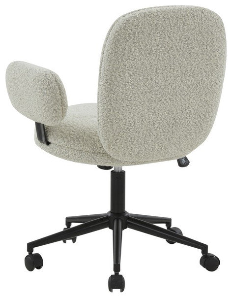 Safavieh Couture Emeril Adjustable Desk Chair Light Grey / Black