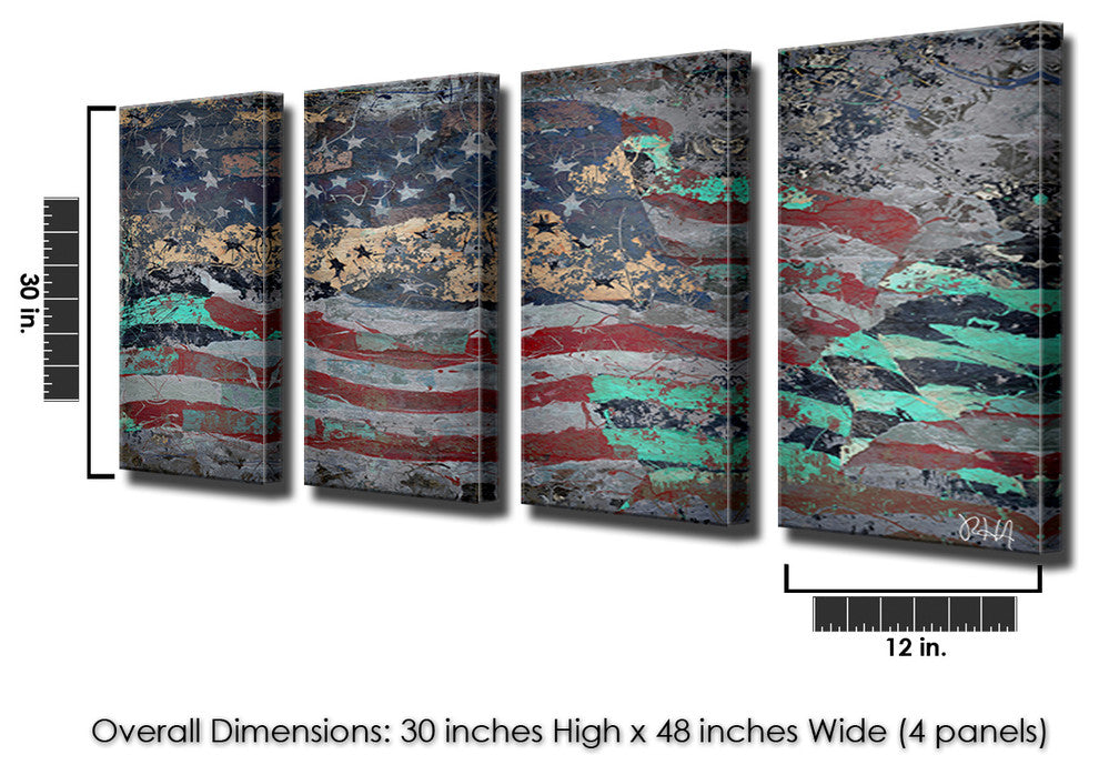 Born2BWildxCanvas Wall Art, 4-Piece Set
