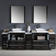 Torino 96" Espresso Modern Double Sink Bathroom Vanity, Faucet FFT3112BN