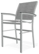 Bazza Sling Balcony Height Stackable Outdoor Stool, Collect Charcoal/Graphite