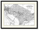 Washington Dc Vintage B&W Map Canvas Print, 28"x37"