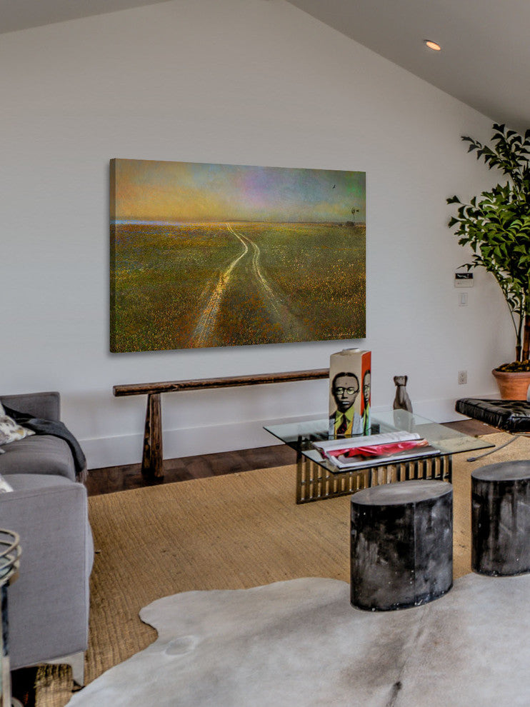 "Long Road to Horizon" Painting Print on Canvas by Chris Vest