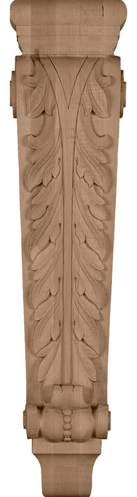 Extra Large Farmingdale Acanthus Pilaster Corbel, Cherry