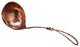 Medium Soup Ladle, Copper, Vine Handle