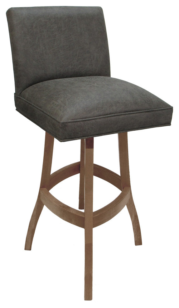 Swivel Wood Counter, Bar or Extra Tall Stool - Sommerville on S-Base, Northwest Elk - Cashew, 30"