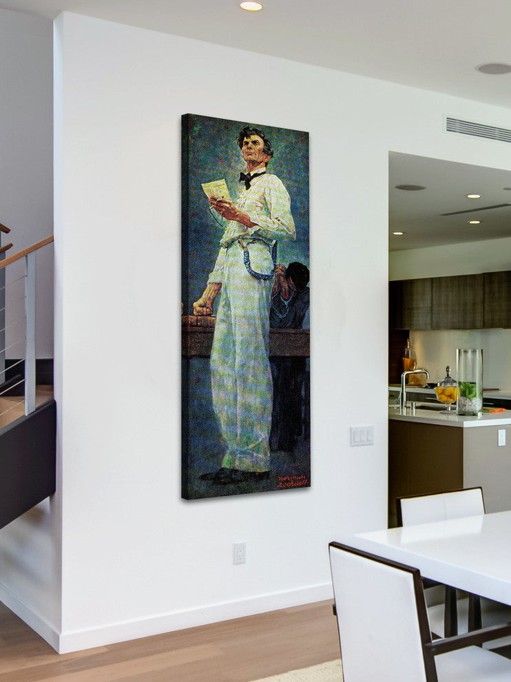 "Lincoln for the Defense" Print on Canvas by Norman Rockwell