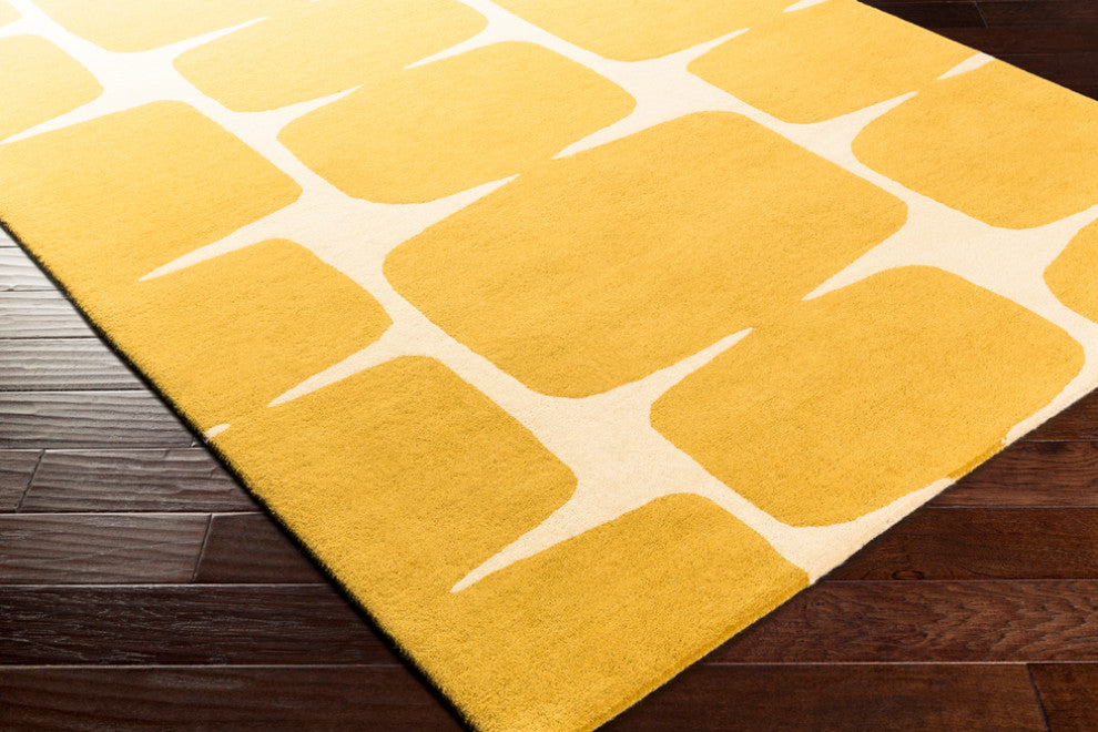 Surya Scion SCI-36 Modern Area Rug, Mustard, 8' x 11' Rectangle