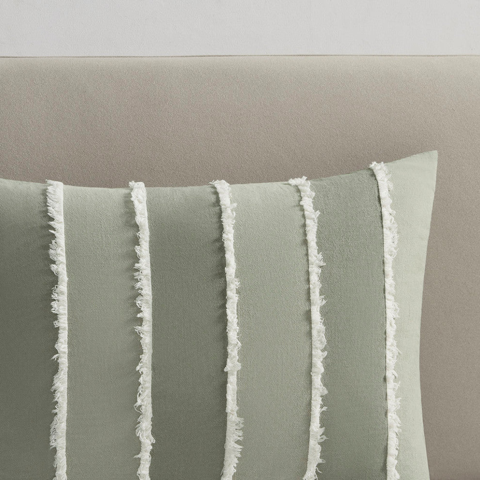 INK+IVY Shay 3 Piece Striped Cotton Comforter Set