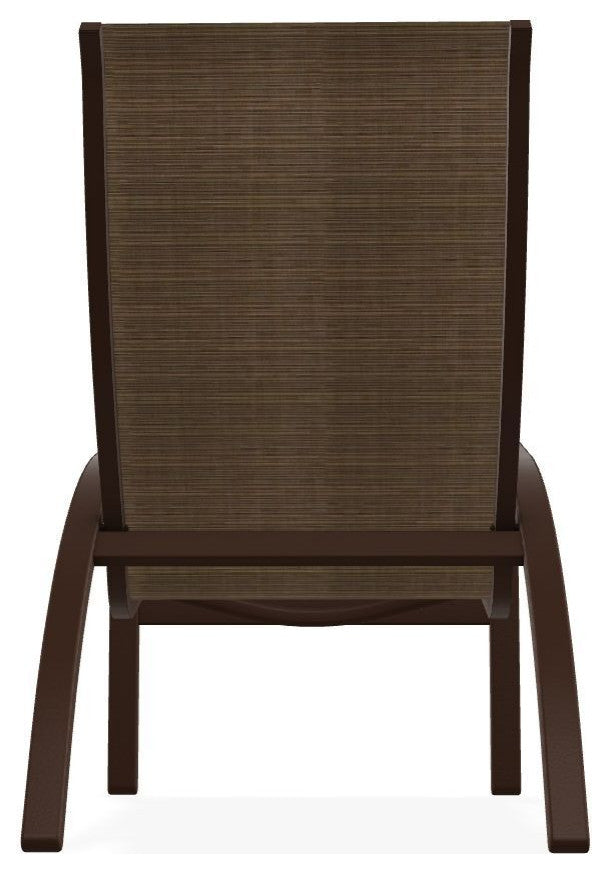 Kendall Sling Stackable Outdoor Lounge Chair, Bark/Kona