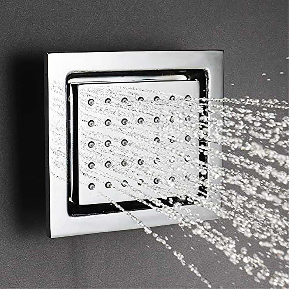Solid Brass Chrome Square Body Spray Shower Jets- Unit Price