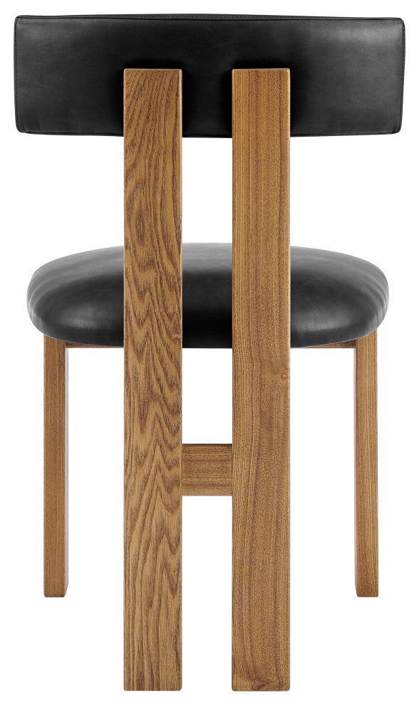 Hailey Dining Side Chair,, Set of 2, Casa Black, Faux Leather