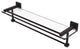 Montero 22" Glass Shelf with Towel Bar, Oil Rubbed Bronze