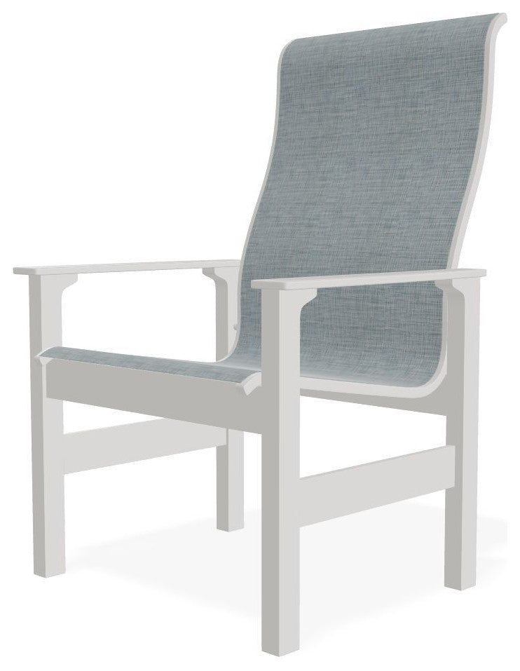 Leeward Sling Outdoor Armchair, Charm/Snow