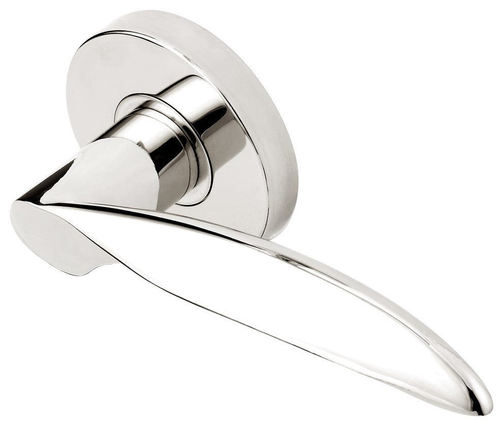 Stratus Lever, Tubular Privacy, Polished Stainless Steel, 2-3/4" Backset