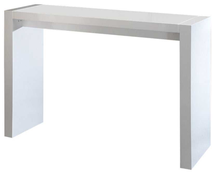 Contemporary Wooden Bar Table, White
