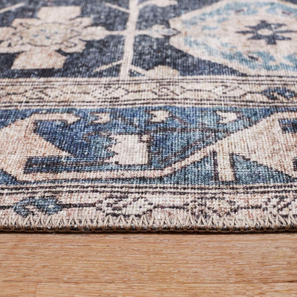 Bergen Area Rug, Navy, 8'4"x11'6"