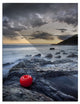 "Dark Sunset at Livorno" Photo Metal Wall Art, 3 Panels, 28"x36"