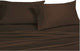 Attached Soft Microfiber Waterbed Sheet Set, Chocolate, King/Cal King