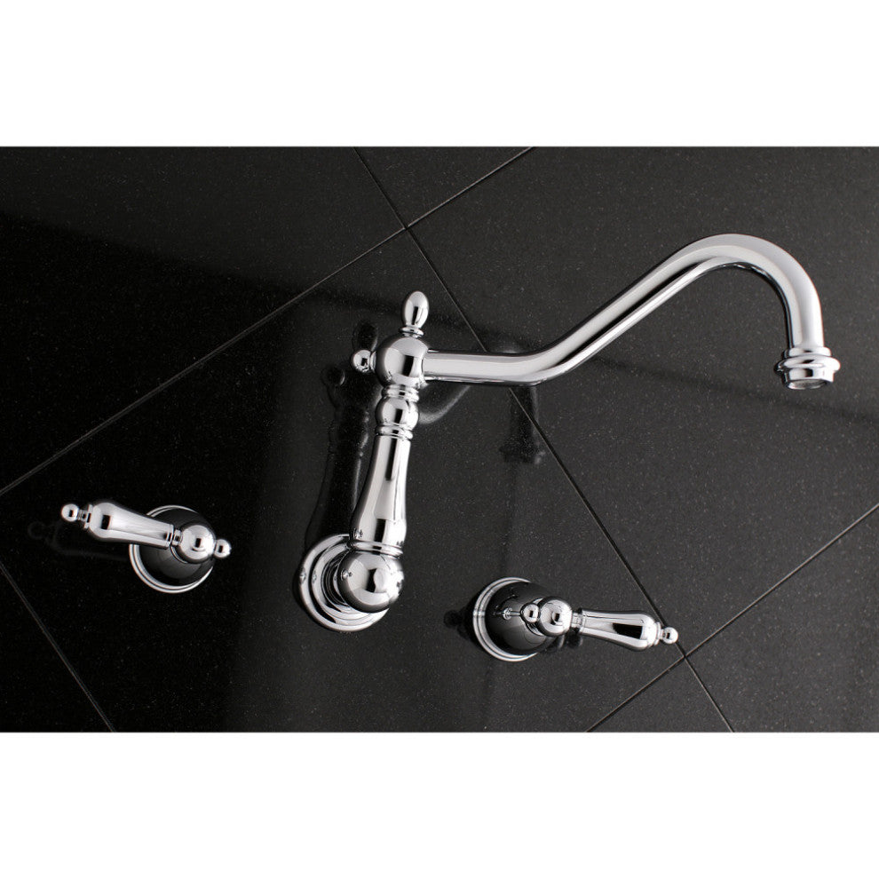 KS1021AL Wall Mount Roman Tub Faucet, Polished Chrome