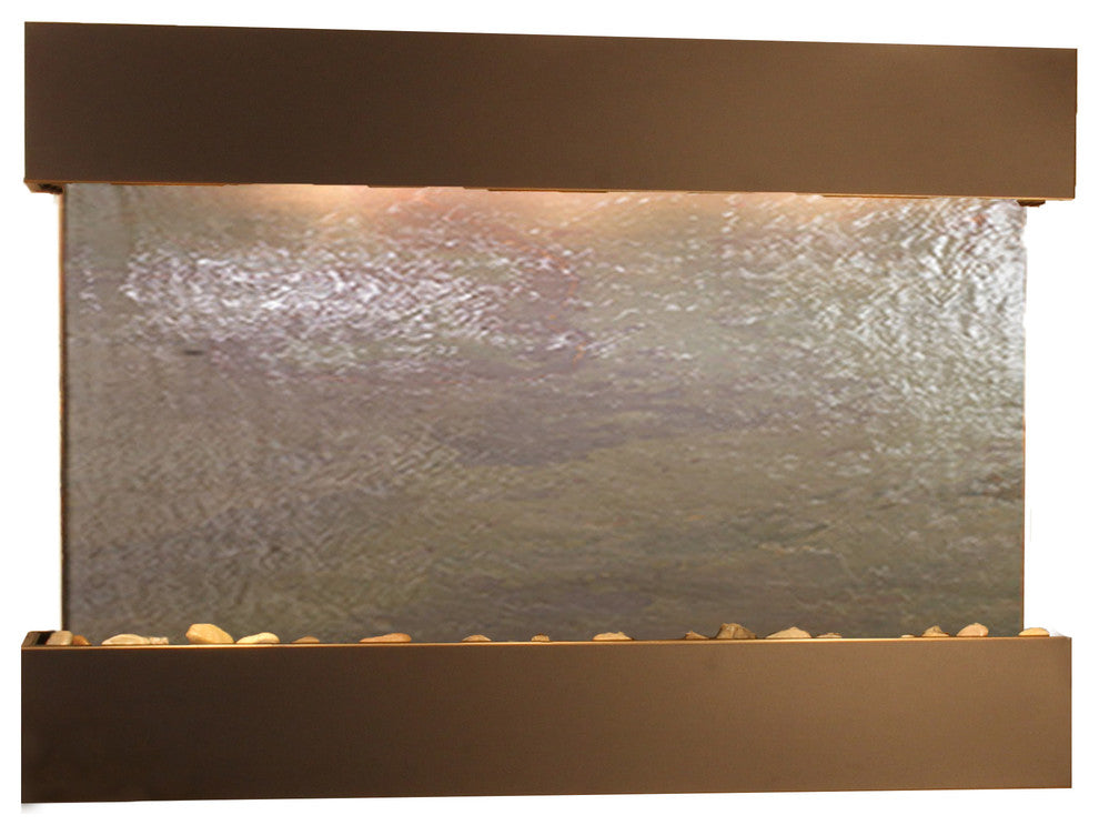 Reflection Creek Water Feature by Adagio, Multi-Color Featherstone, Blackened Co