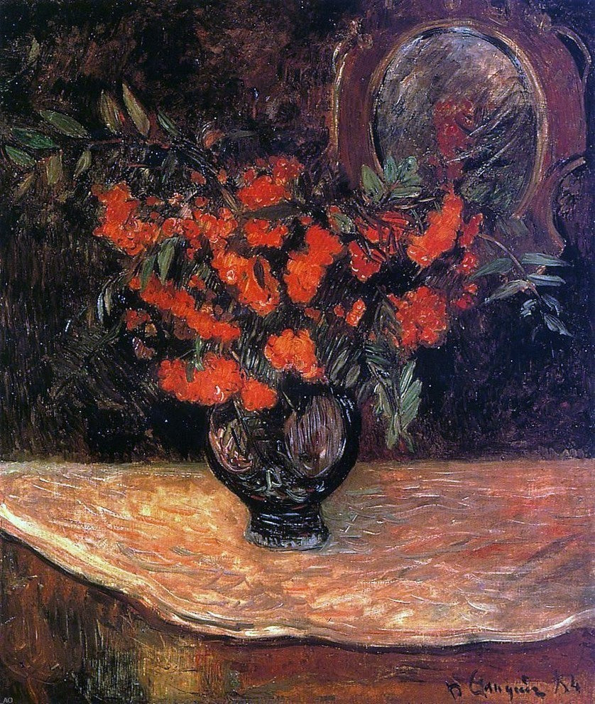 Paul Gauguin Rowan Bouquet Premium Canvas Print