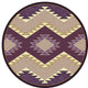 Plum Heritage Rug, Purple, 8'x8' Round, Round