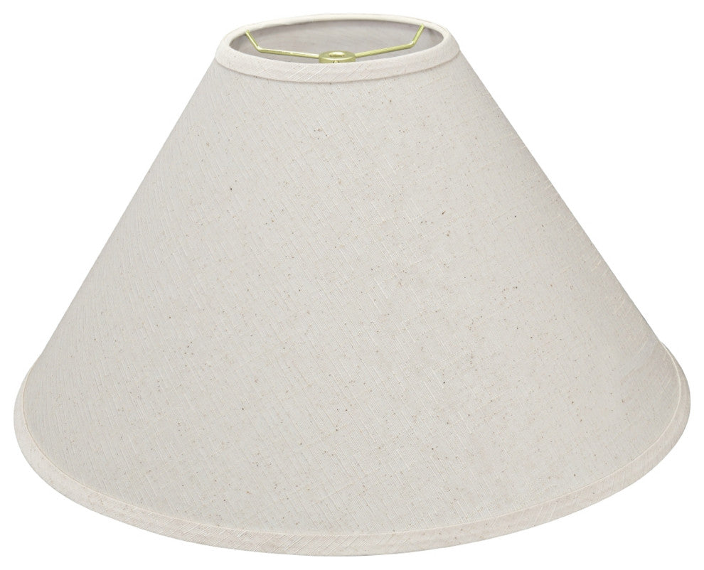 32201 Hardback Empire Shape Spider Lamp Shade, Off White, 19" wide, 6"x19"x12"