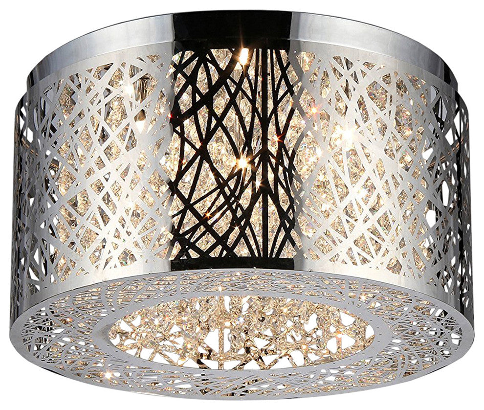 HomeRoots Rubens 5-light Chrome Chandelier