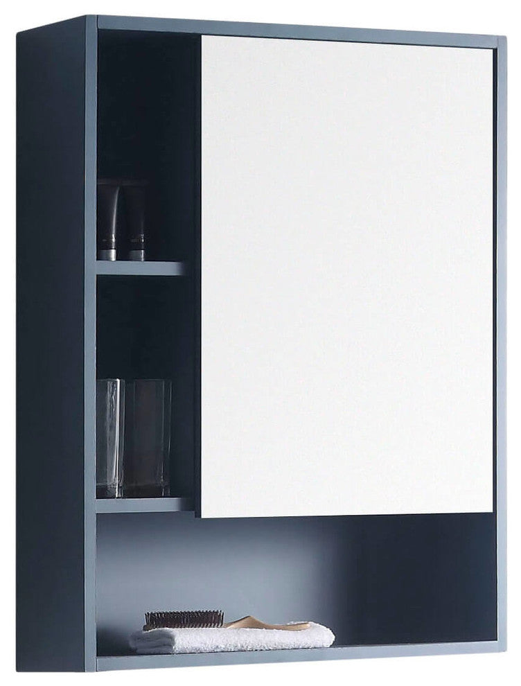 Fine Fixtures Surface Mount Bathroom Medicine Cabinet, Blue.