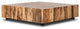 Hudson Large Square Coffee Table Spalted Primavera, Black Pine