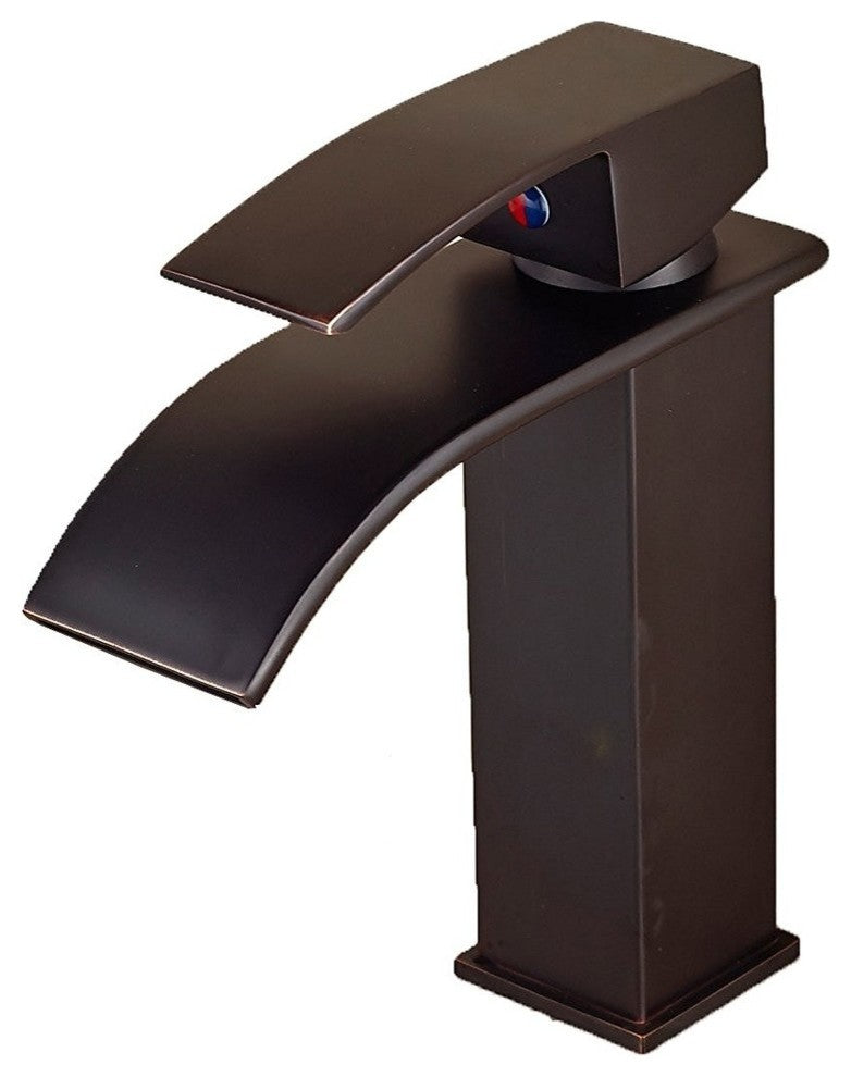 Paita Deck Mounted Single Handle Bathroom Sink Faucet, Oil Rubbed Bronze